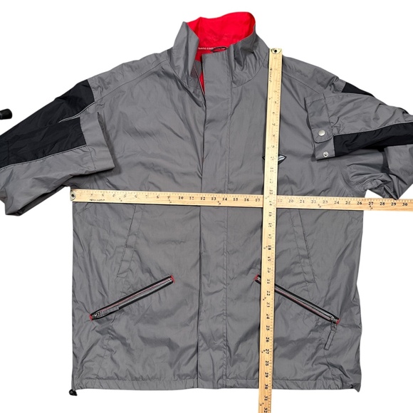 Vintage Mercedes Benz Formula 1 F1 Racing Gray Windbreaker Jacket Mens XL - Picture 16 of 16